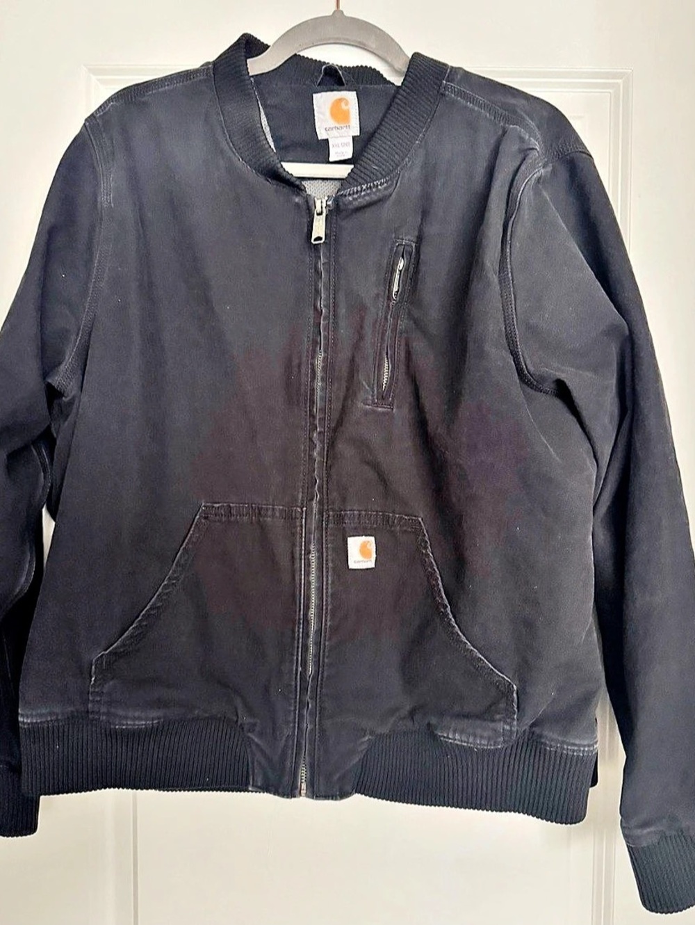 Carhartt Washed Duck Crawford Bomber Jacket Black XXL (20)